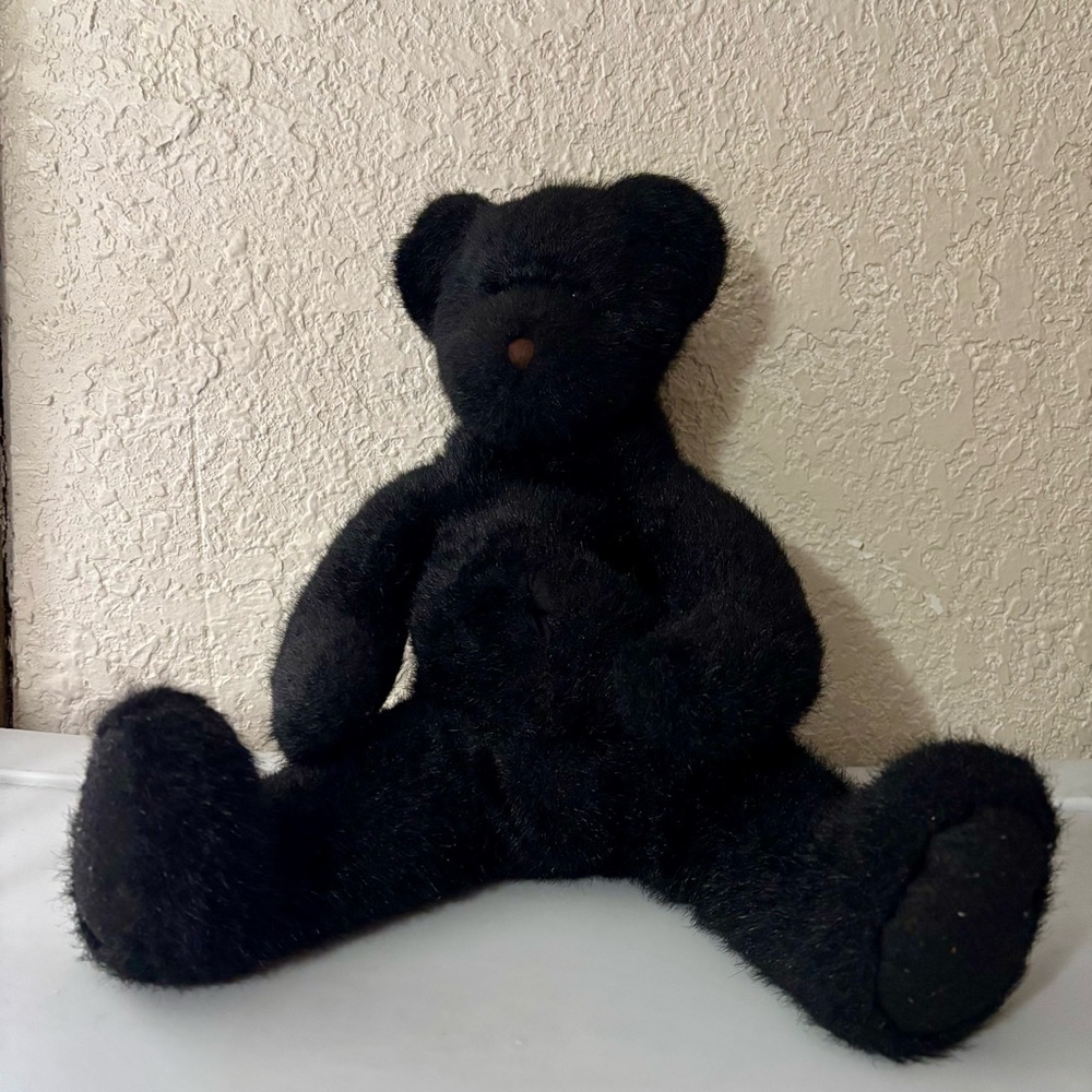 Boyd's Bear Country Digby's Super Duper Bear Factory Black Beanie Plush Bear